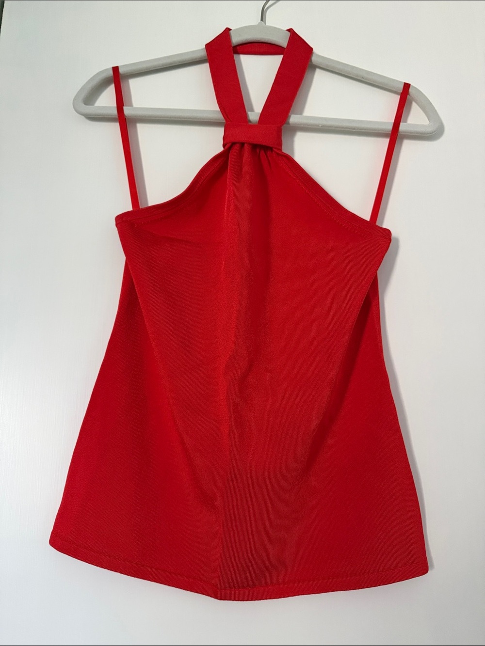 Banana Republic Red Halter Camisole with Slim Spaghetti Straps